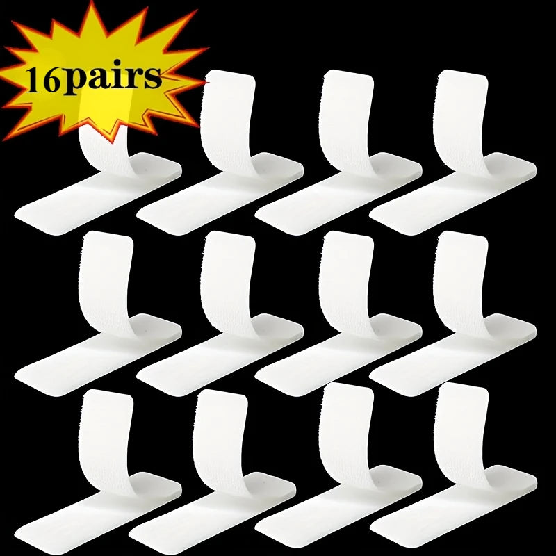 16pairs Removable Carpet Gripper Tape Heavy Duty Double Sided Hook