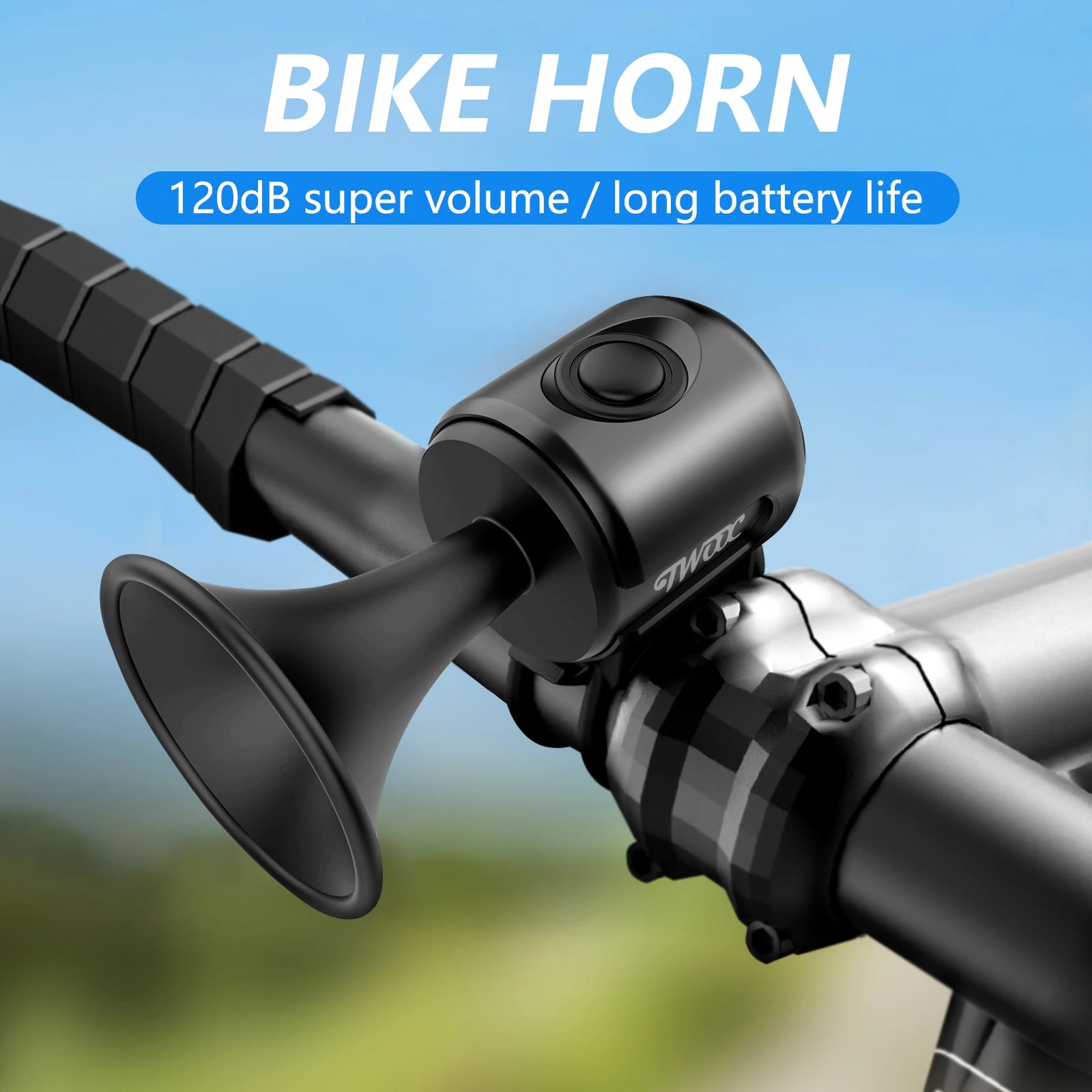 Bicycle Bell Ring Bike Electronic Loud Horn 120db Loud Safety Alarm Electric Waterproof Warning Bell Scooter Bicycle Accessories Zpaxo