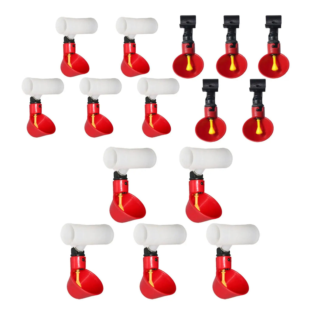 5 Pieces Automatic Chicken , Waterers Cups, Plastic Bowls Feeder Watering Cups for Chicks Poultry Supplies Hen Backyard Zpaxo