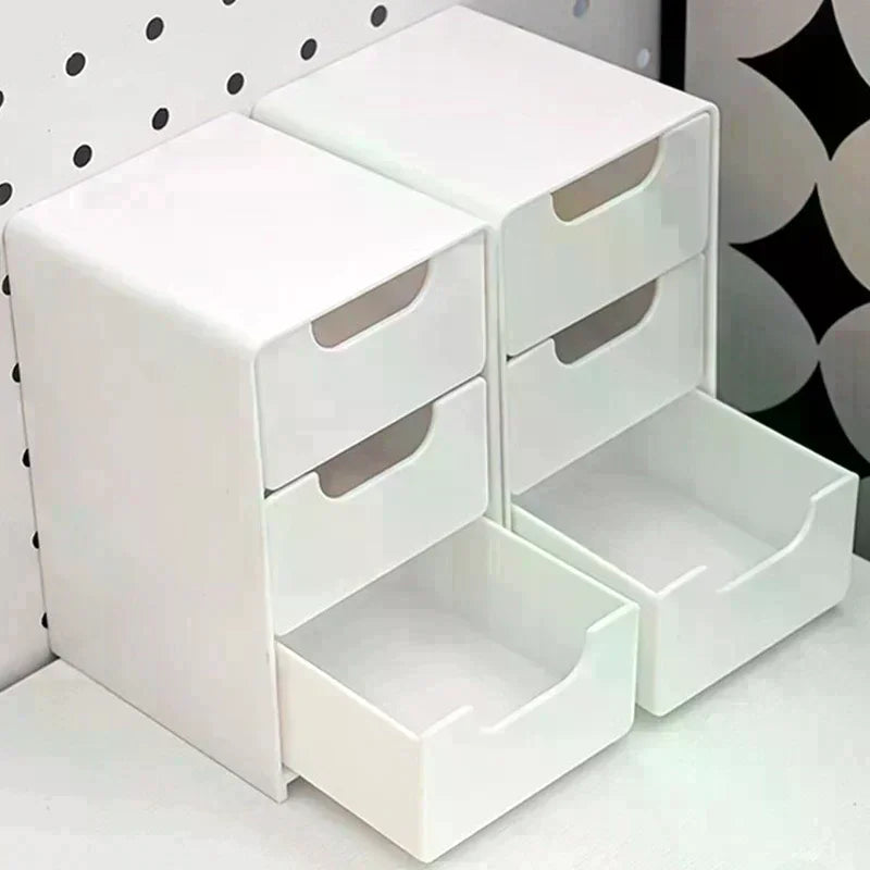 3-Tier Cosmetic Organizer with Drawers | Countertop Storage Box