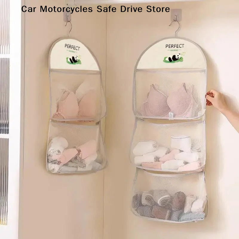 Multi-layer Hanging Storage Bag Socks Underwear Home Clothes Net