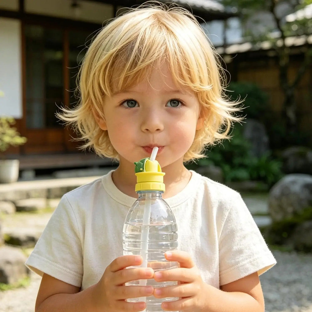 Baby-friendly Universal Straw Lid Includes Converter Water Bottles