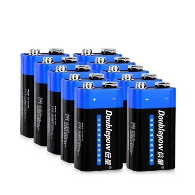 Brand New Original 1-10PCS 9V 6F22 Disposable Battery 9V6F22 Square Cell Multimeter Alarm Microphone Carbon 9Volt Dry Batteries Zpaxo