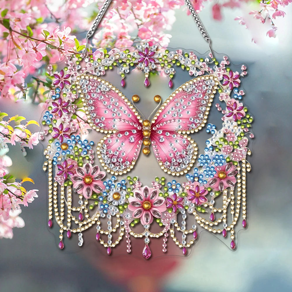Single Sided Acrylic Owl Diamond Painting Hanging Pendant 5D DIY Dots Zpaxo