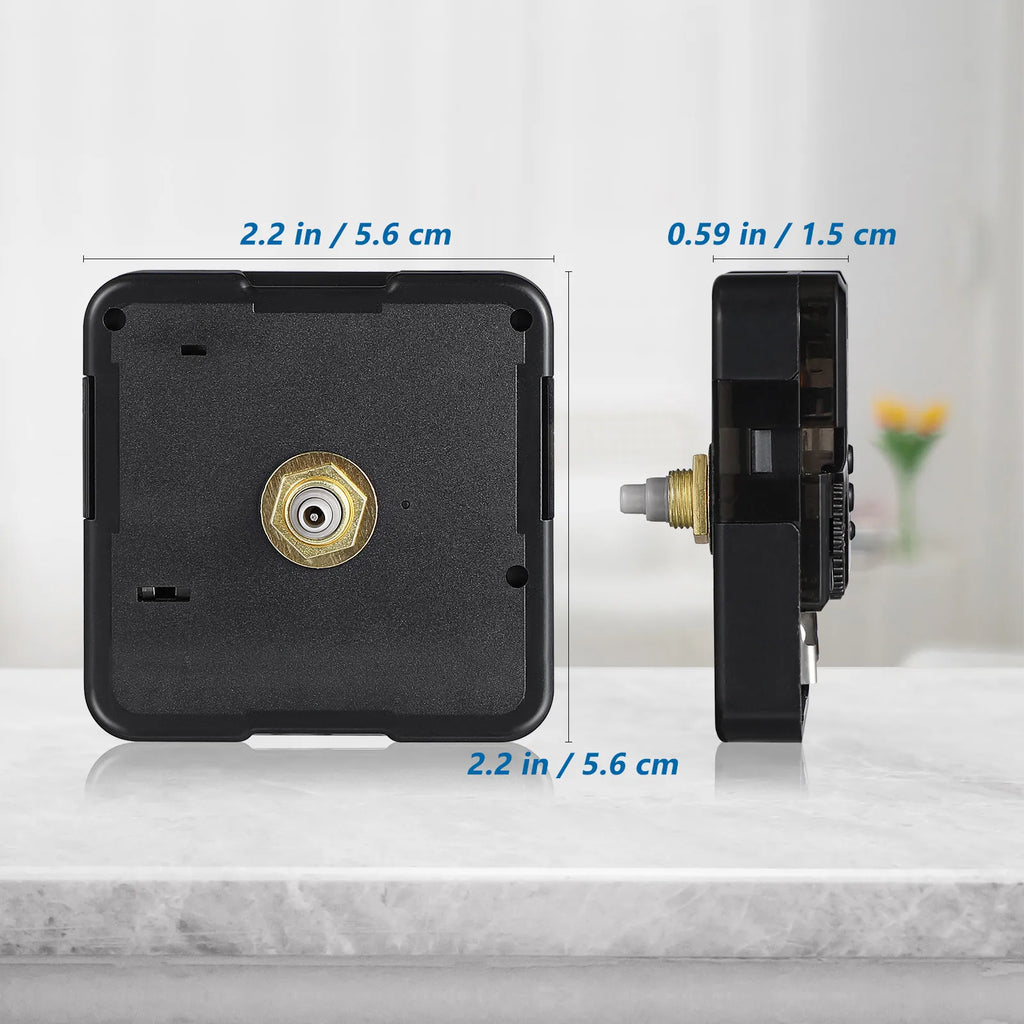 Quartz Clock Movement Replacement Black Battery Operated Silent