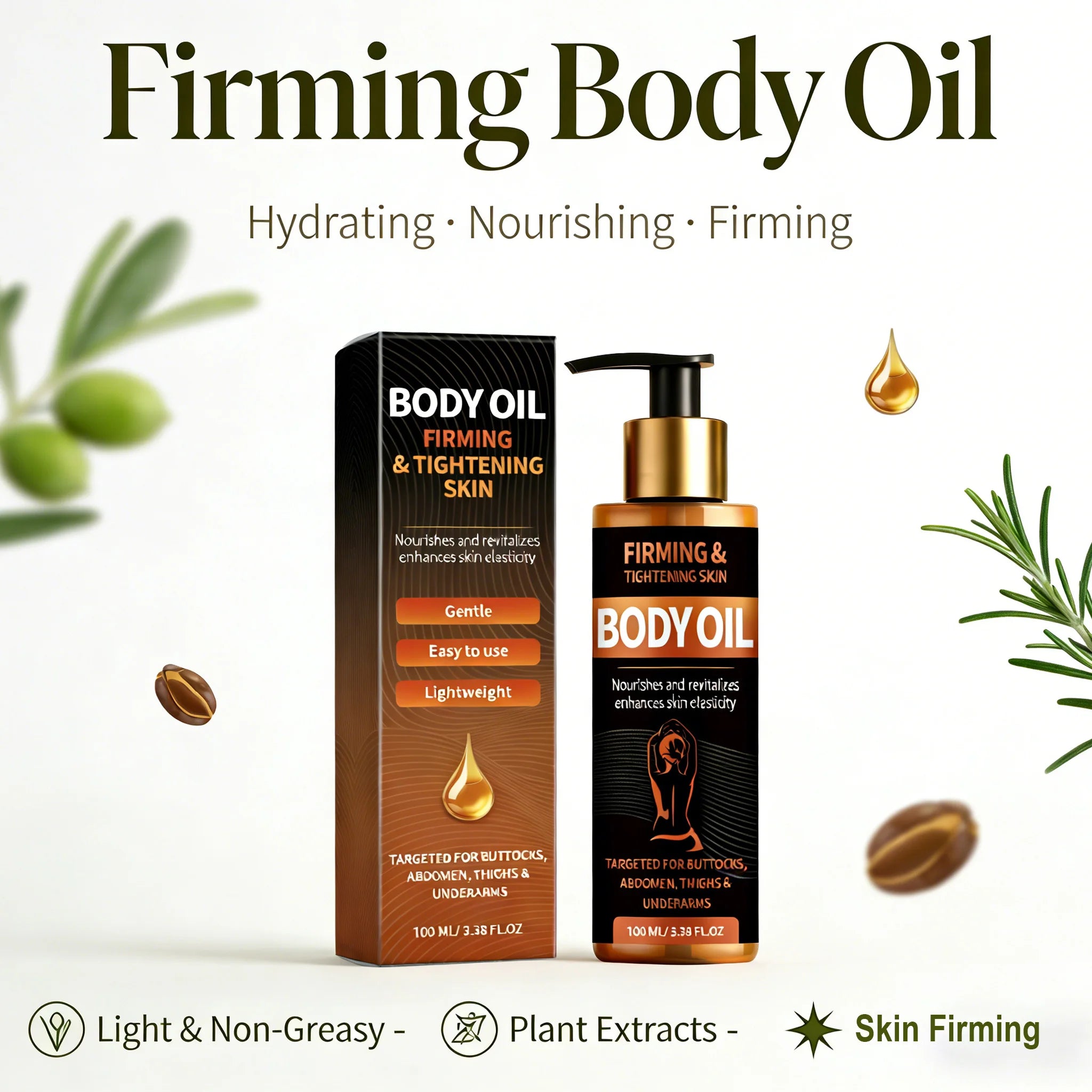 OceAura Firming Body Oil – Lifting, Brightening & Nourishing Firming Body Oil Zpaxo