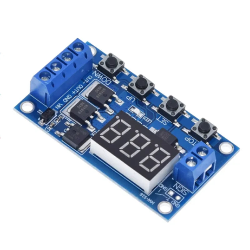 Dual MOSFET Delay Switch Circuit Board 12/24V Relay Module Replacement for Triggered Timed Control Applications Zpaxo