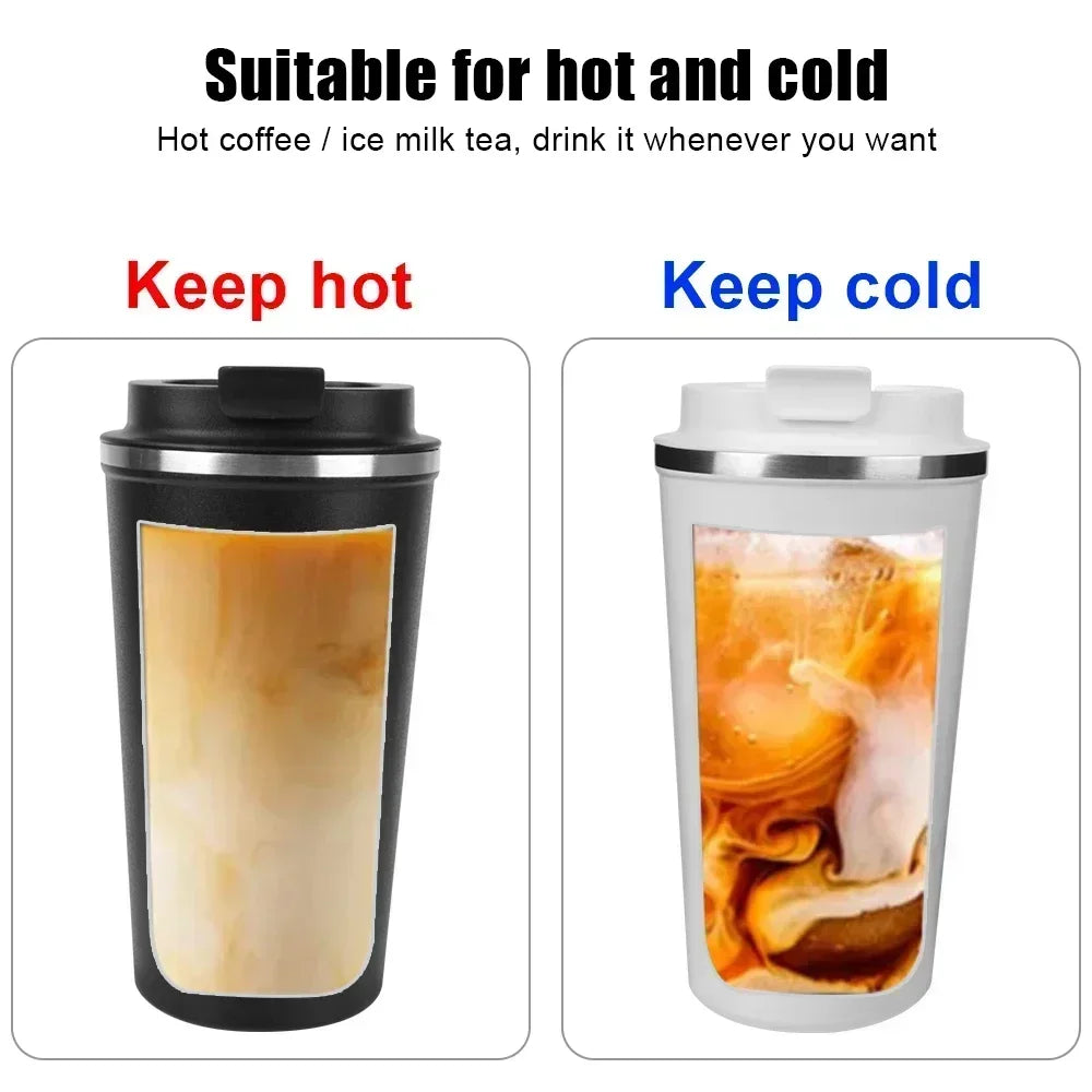 Leak-Proof Travel Thermos Mug 380/510ml – Double Wall Steel Travel Thermos Mug Zpaxo
