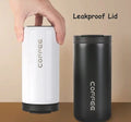 400ML Stainless Steel Coffee Thermos Bottle Thermal Mug Leakproof Car Vacuum Flasks Coffee Cup Travel Portable Insulated Bottles Zpaxo Random color 401-500ml