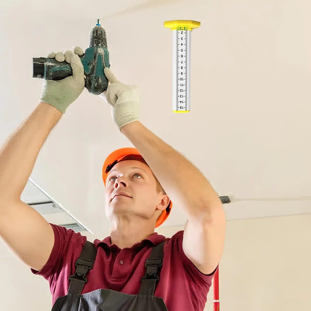Level Tool Ceiling Leveling Tool Double Use Multi-function Height Measuring Gauge Precision for Garage Land Ground Floor Zpaxo