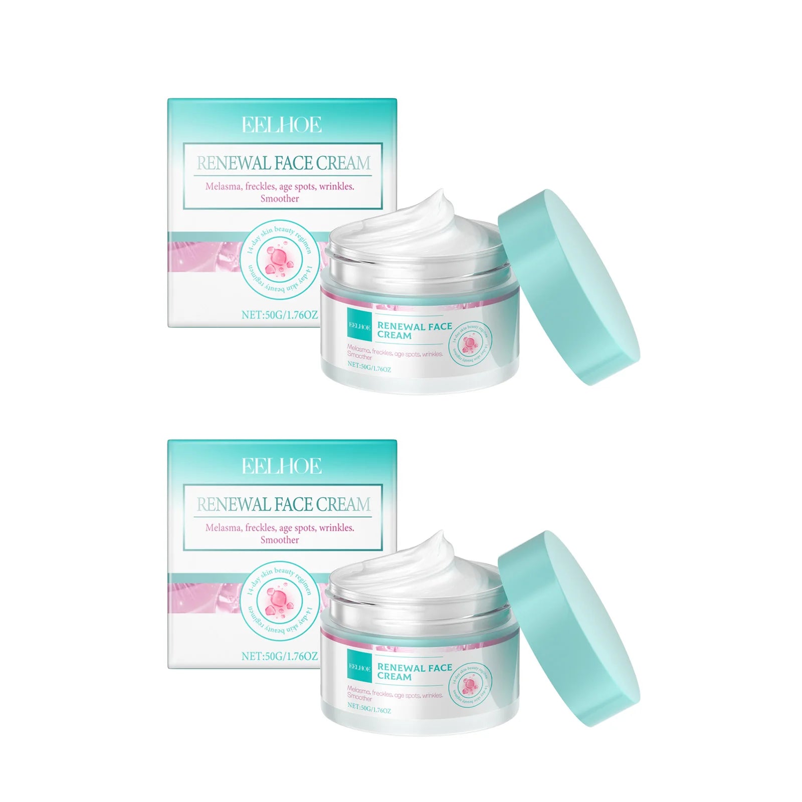 Eelhoe Collagen Firming Cream – Reduce Dark Spots & Brighten Firming Face Cream Zpaxo 2 x 50g Boxed