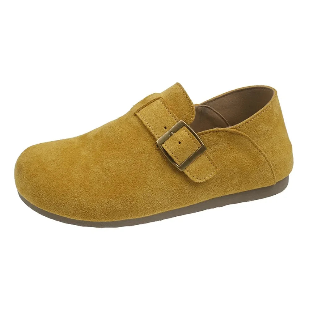 Shoes Woman Flats Slip-on Autumn Dress Retro Slip Moccasin Fall 2025