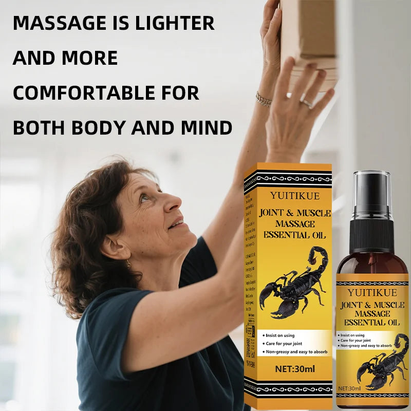 YUITIKUE Joint & Muscle Massage Oil 30ml – Fast Absorption Muscle Massage Oil Zpaxo