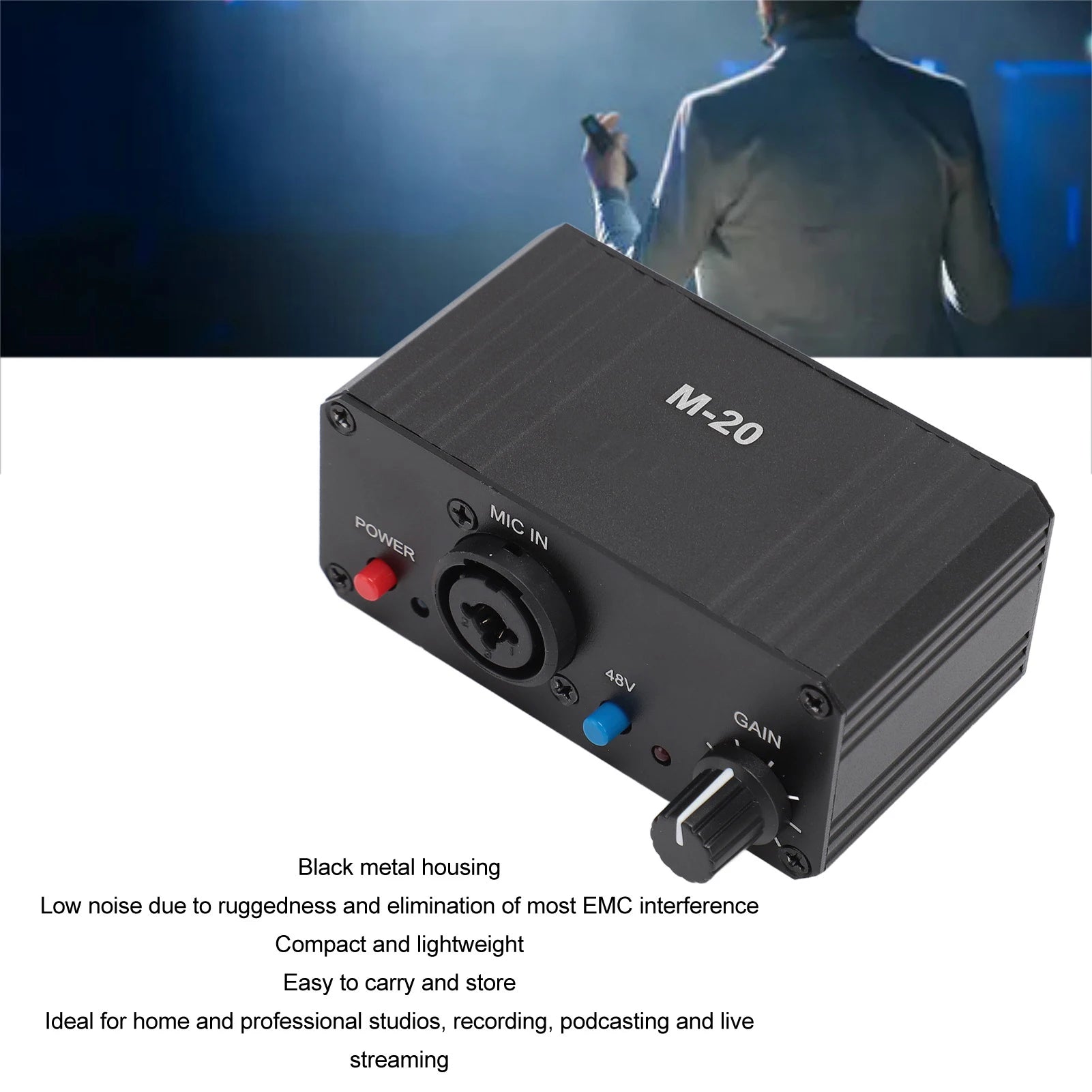 Microphone Preamp Low Noise Booster Unique Fully Balanced Circuit