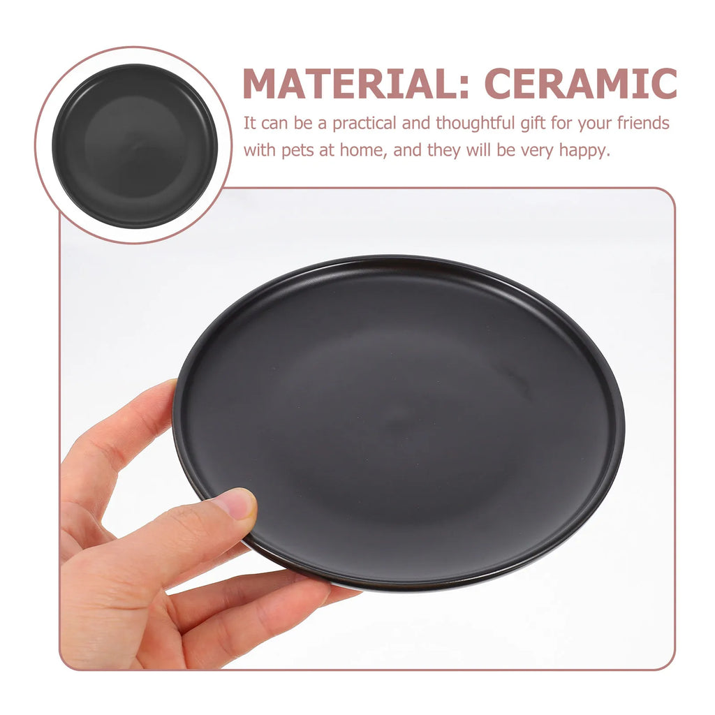 Ceramic Cat Bowl Thoughtful Pet Lovers Large Capacity Comfortable