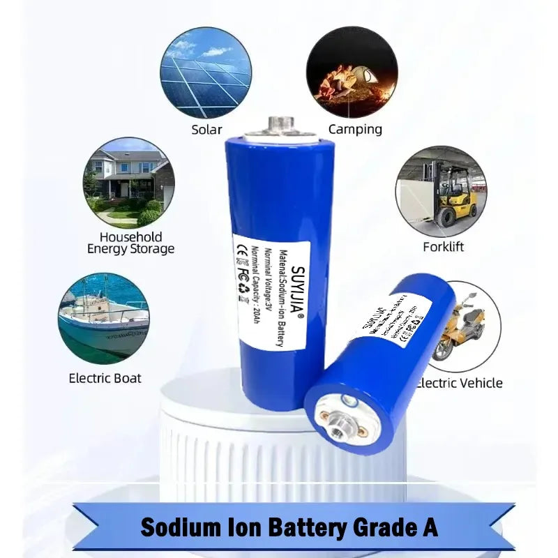 Brand New 46145 200A Large Power 3V 20AH Sodium Ion Battery Grade A Rechargeable LTR Battery for Solar Energy Storage UAV Zpaxo