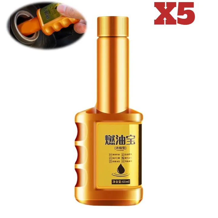 60ml Fuel Injector Cleaner – Gas & Diesel Fuel System Additive Fuel System Cleaner Zpaxo 5pcs
