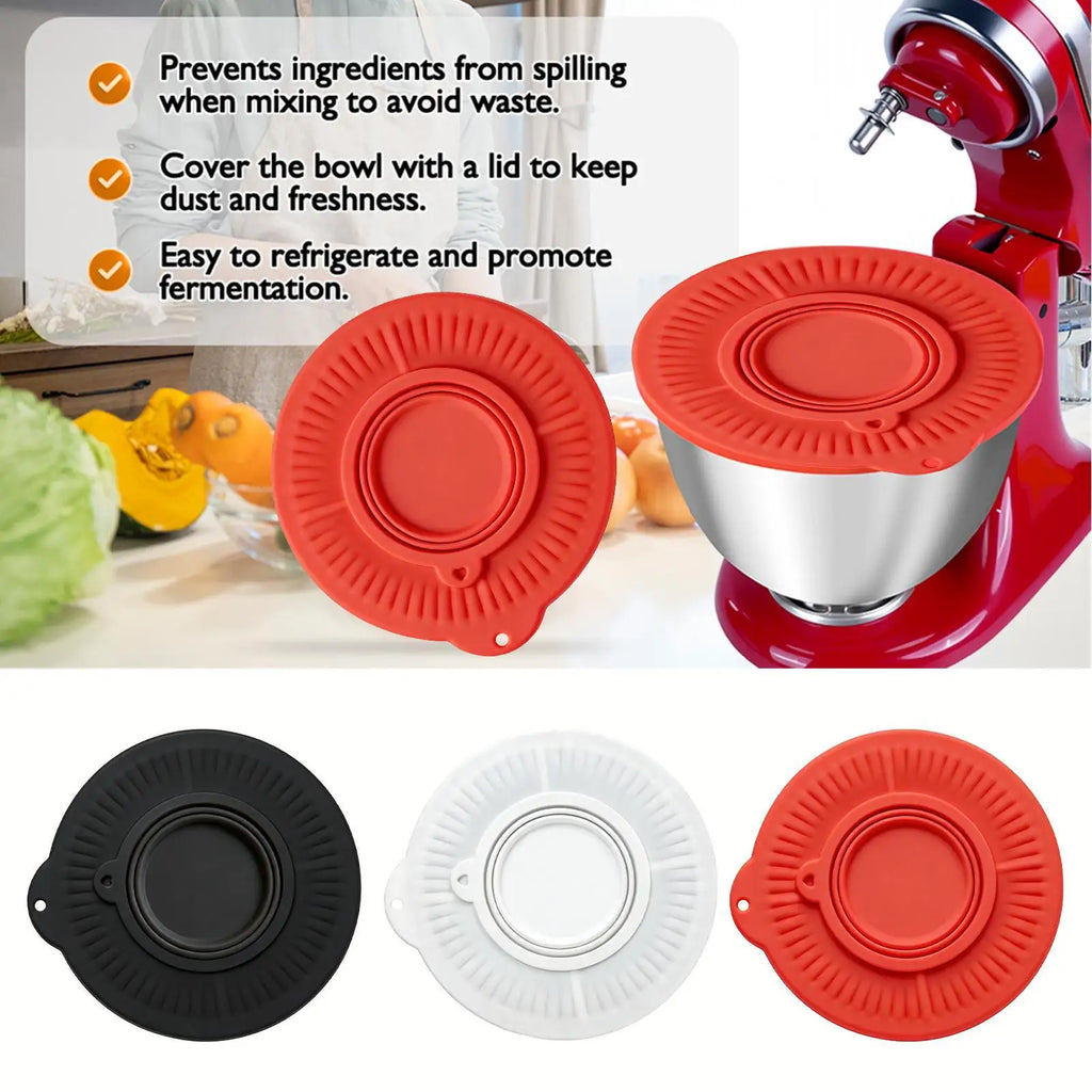 Silicone Mixer Bowl Cover 4 5-5 Quart Universal Splash Guard Lid