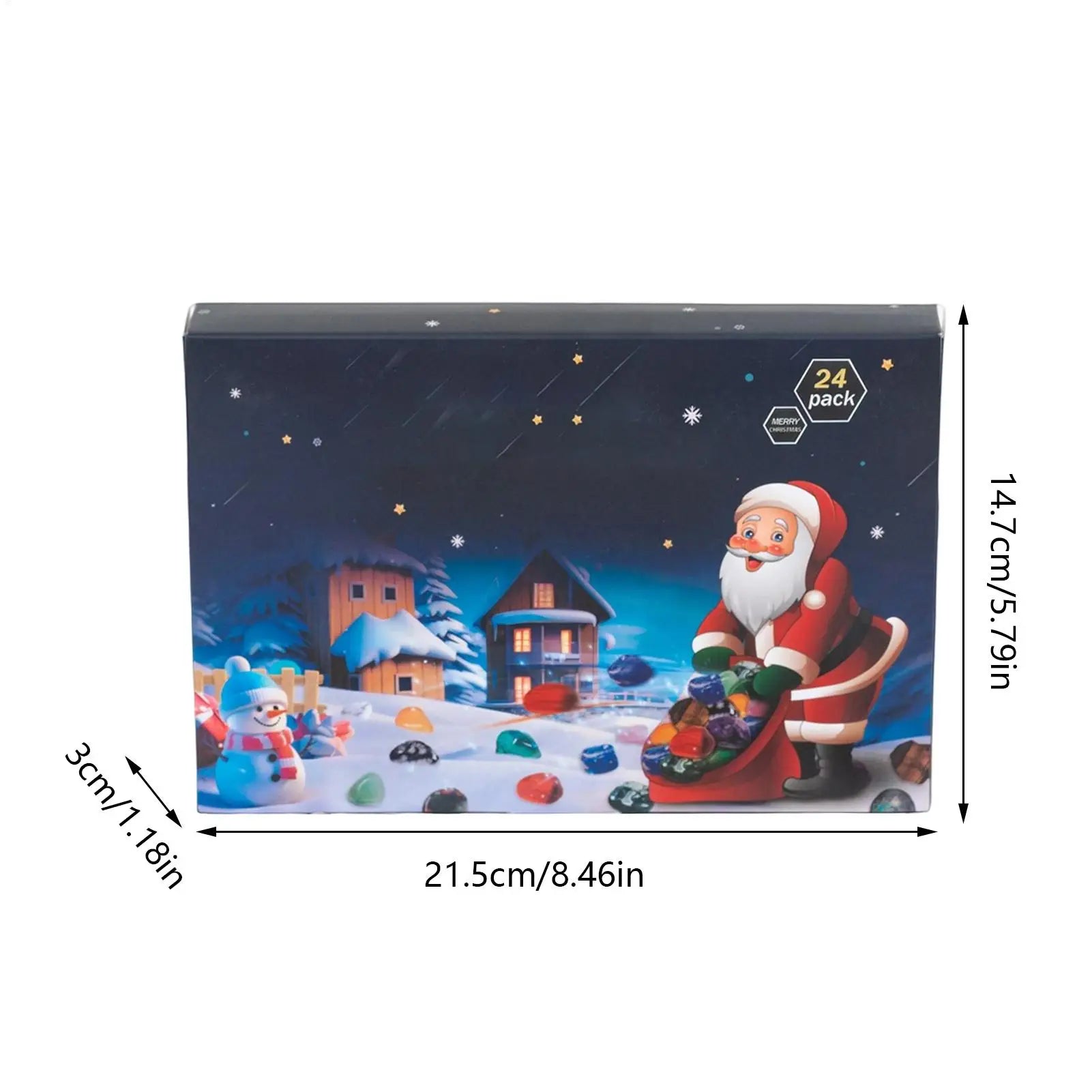 Crystal Advent Calendar 24 Days Christmas Countdown Pendant Girls