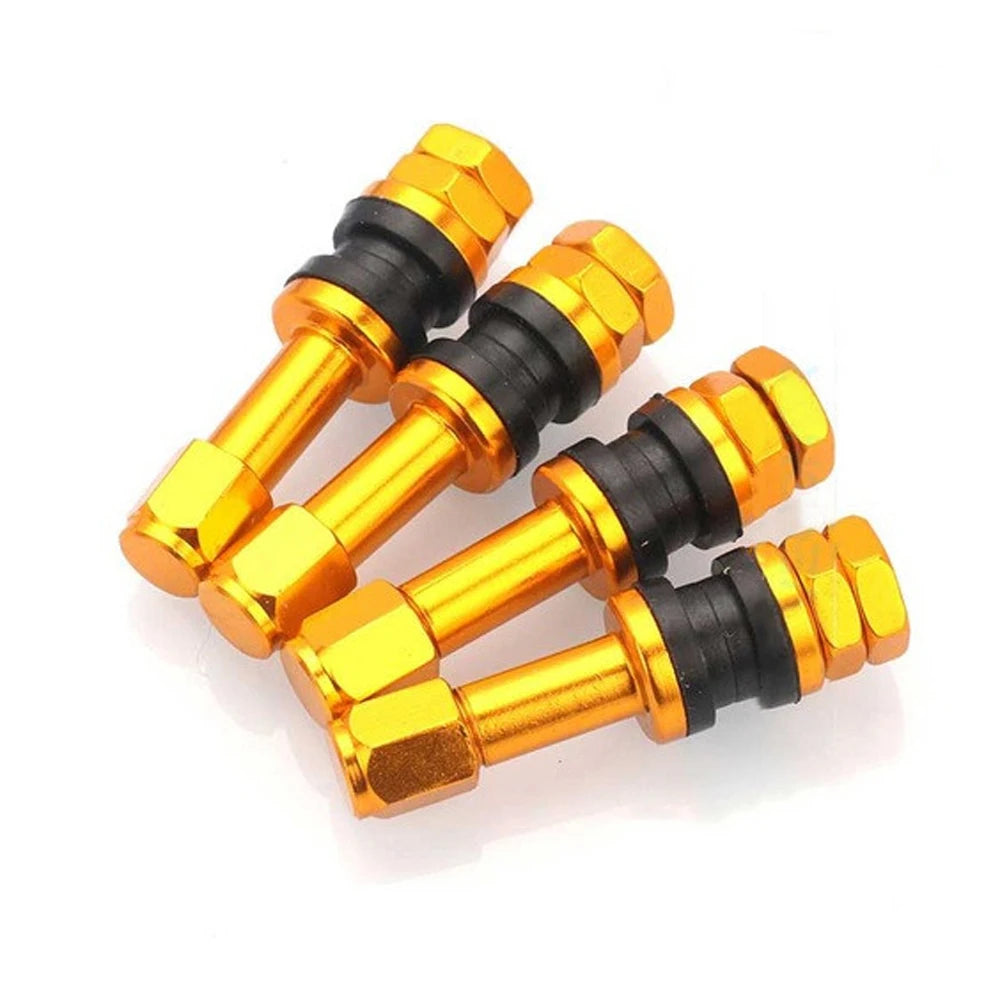 Metal Pressure Tubeless Motorcycles Car Wheel Bolt-in Tire Valve Zpaxo Gold