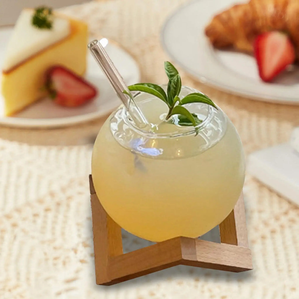 Cocktail Glass Cup Drinks Cup Transparent Barware Gift Spherical Crystal Ball Zpaxo