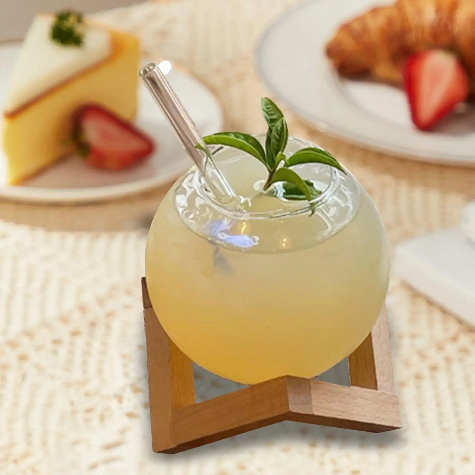 Cocktail Glass Cup Drinks Cup Transparent Barware Gift Spherical Crystal Ball Zpaxo