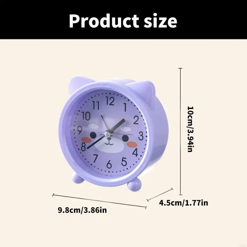 Desk Clock Animal Alarm Clock for Children with Lovely Ears and Color Finishing Zpaxo