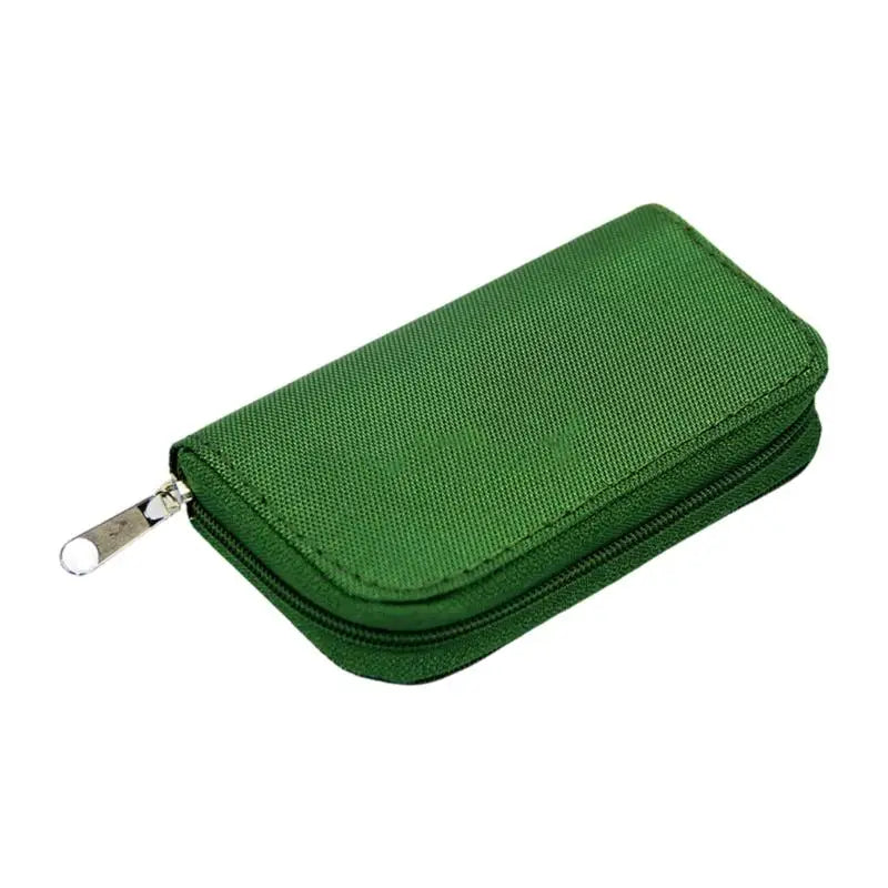 652F Capacity 22 Slot Card Organizers Memory Carrying Case Holder Zpaxo Green CN