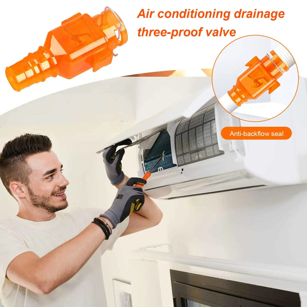 AC Drain Three Proof Valve Anti Backflow One Way Check Odor Insect