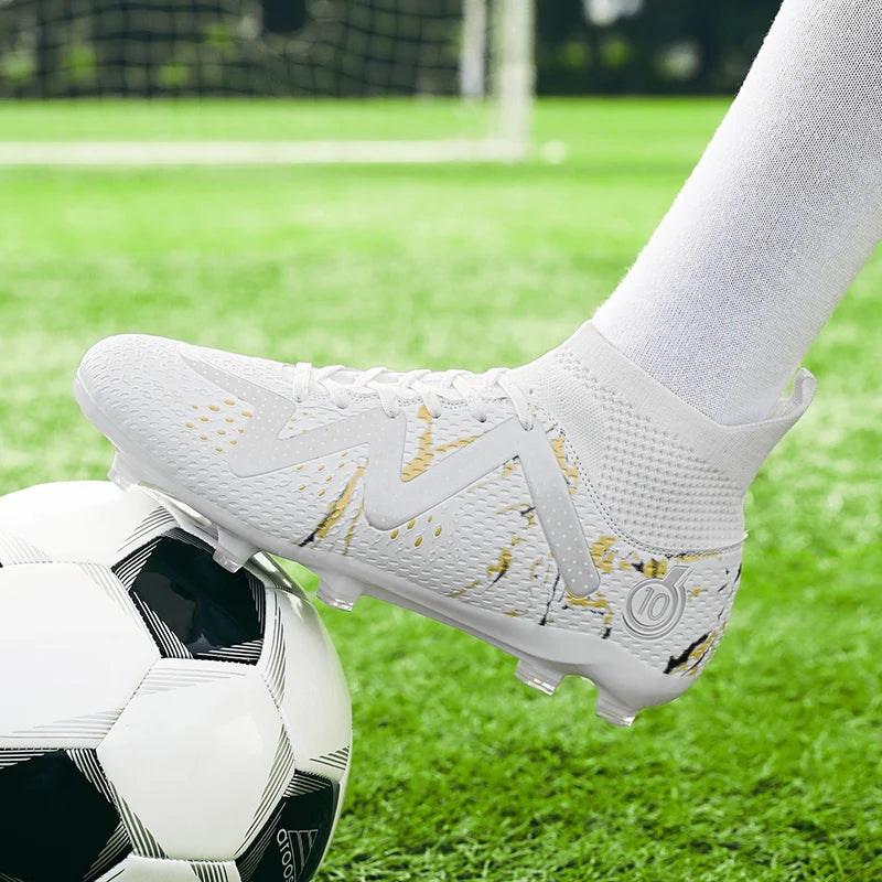 2024 Men's Soccer Shoes Large Ultralight Football Boots Boys Sneakers