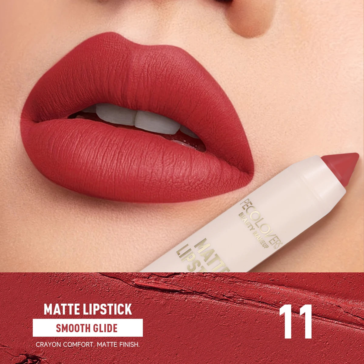 Silky Velvet Lipstick Sexy Red Waterproof Lasting Plump Lip Glaze Natural Outline Moisturizing Lip Gloss Makeup Lipliner Pen Zpaxo 11