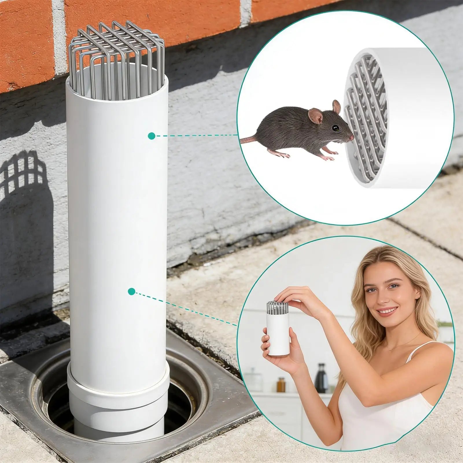 Downspout Guard Anti-clogging Adjustable Filter Gutter Leaf Leaves