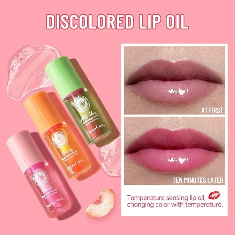 Water Light Lip Gloss Temperature Sensing Moisturizing Changing Balm
