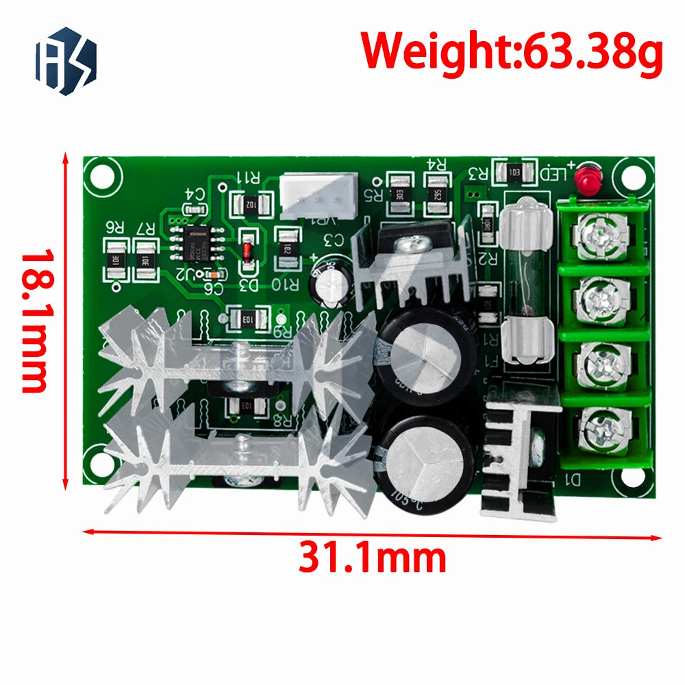 1PC DC 10–60V PWM Motor Speed Controller – 20A High Power Driver Module with Speed Regulator & Switch Zpaxo