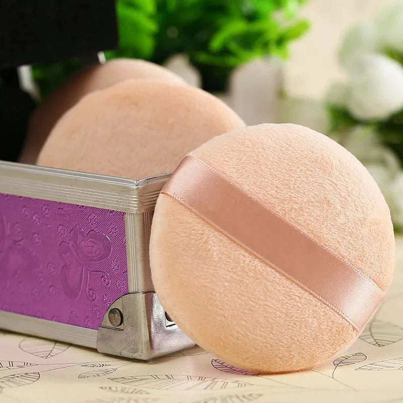 Soft Velvet Powder Puff – Double-Sided Makeup Sponge Set
