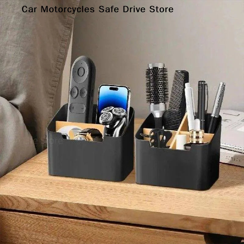 CMPlastic Desktop Storage Box Remote Controls Tissues Cosmetics