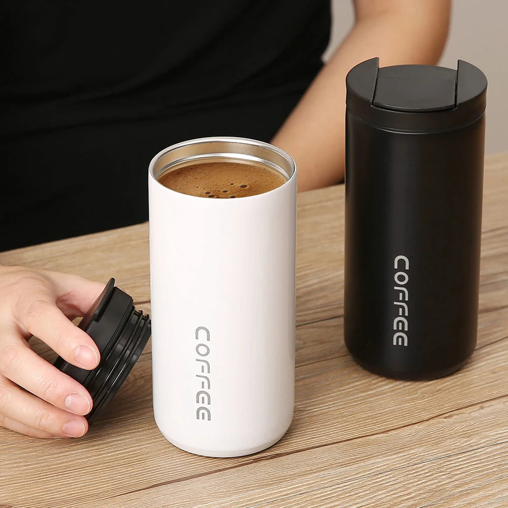 Stainless Steel Coffee Thermos Bottle Thermal Mug Leakproof Car Vacuum Flasks Coffee Cup Travel Portable Insulated Bottles Zpaxo