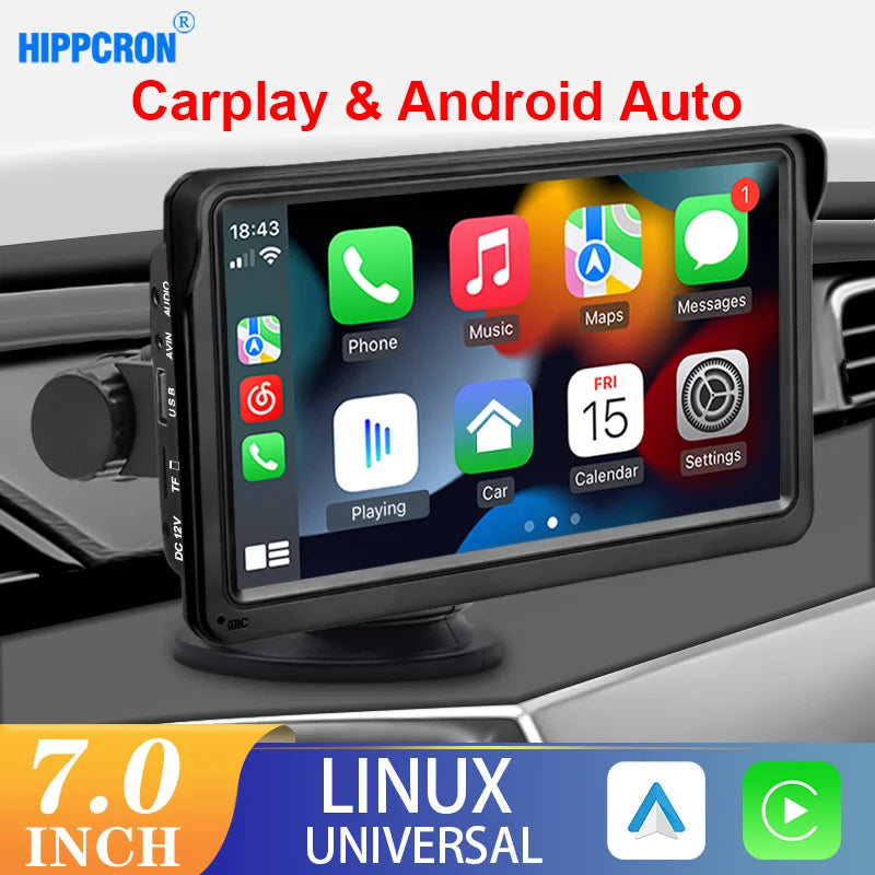 Hippcron Carplay Android Auto Car Radio Multimedia Video Player Touch Zpaxo