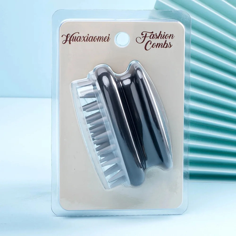 Gifts Comb Head Silicone Hair Washing Brush Easy To Clean Scalp Scratcher Massage Brush High Quality Washing Hair Tool Zpaxo Black