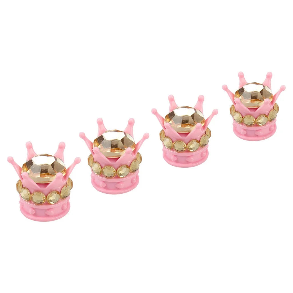 Crown Diamond Tire Valve Caps – Rhinestone Car Accessories