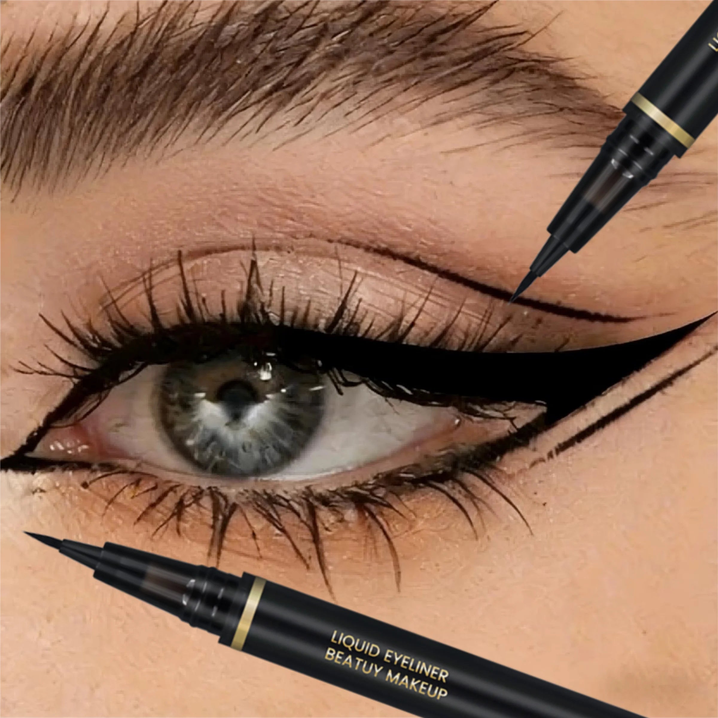 Eyeliner Black Pen Ultra-fine Tip Waterproof Smudge-proof