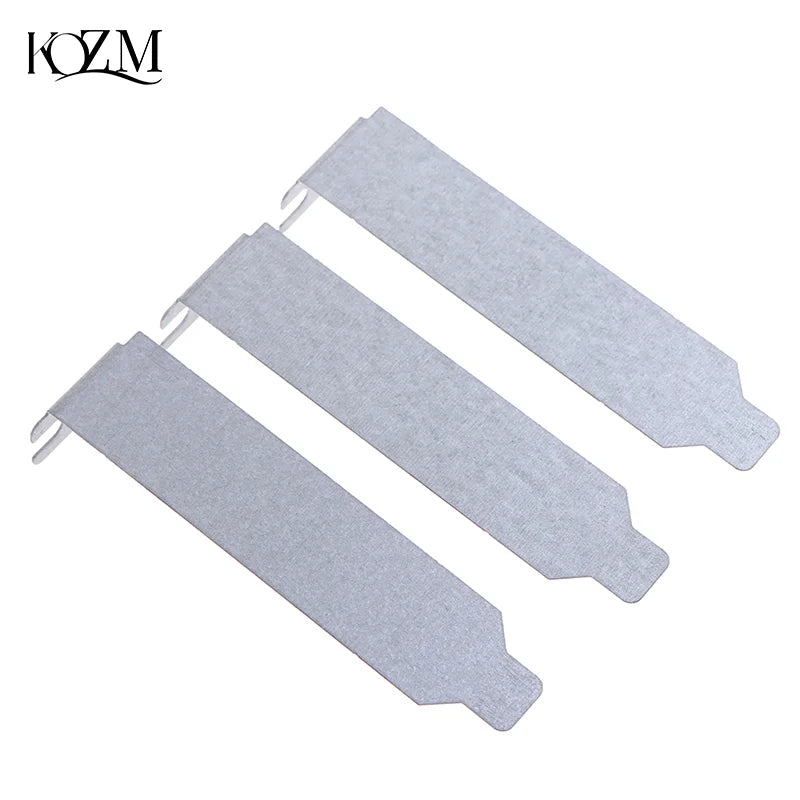 5-Pack PCI Slot Cover Blanks – 8cm Silver Metal Dust Shields PC Case Accessory Zpaxo