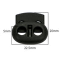 10Pcs Single/Double Hole Cord Lock Stopper For Sportswear Shoes Backpack Drawstring Paracord Rope Spring Toggle Clasp Accessory Zpaxo Pig Nose