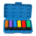 Wheel Socket Set Wheel Protector Impact Socket with Storage Case 1/2 inch Drive Thin Socket Set for Men Husband Dad durable Zpaxo 6 piece kit