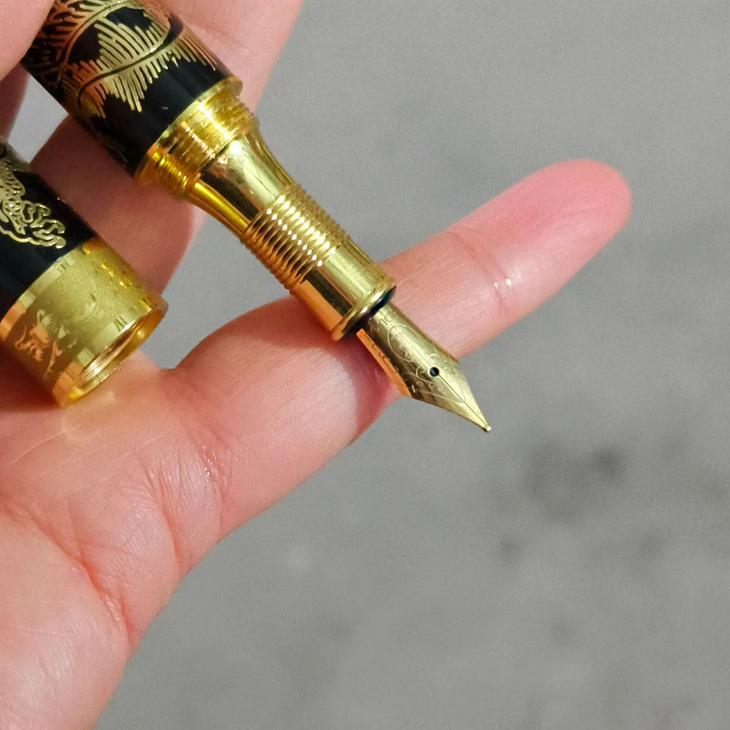 High-quality Fountain Pen General Pen Metal Shaft 17cm Length Screw Cap Zpaxo