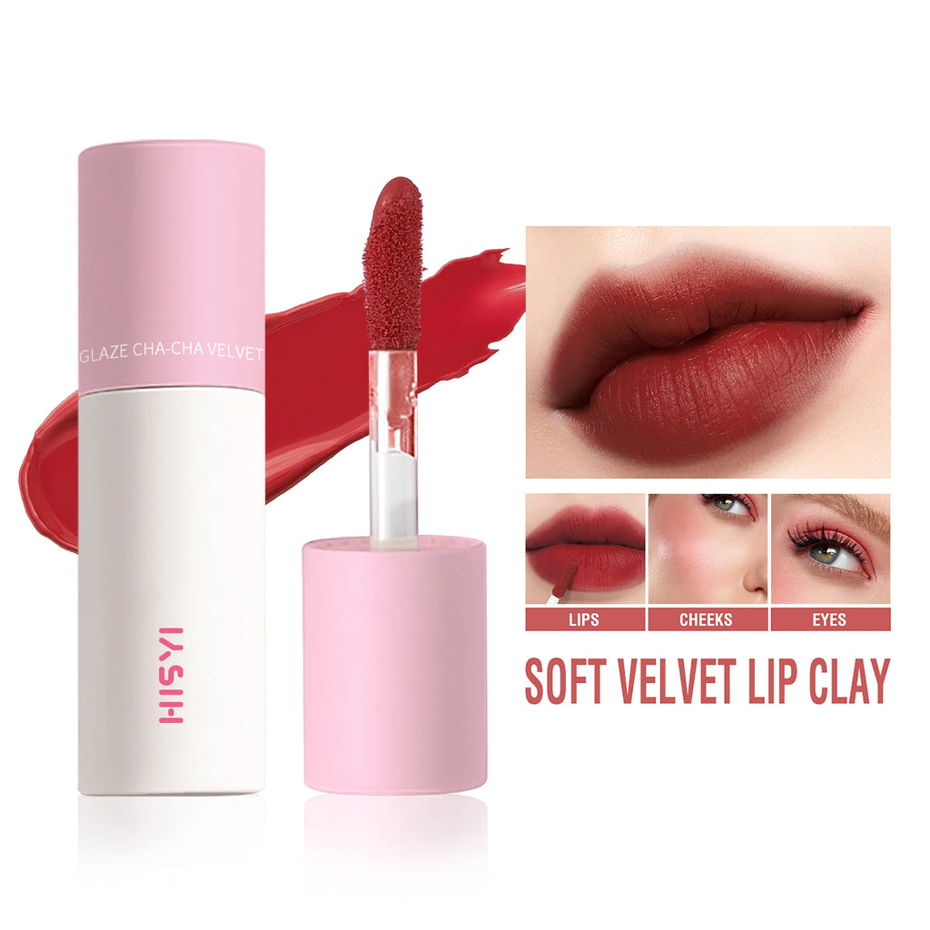 5-color Matte Velvet Lip Gloss Waterproof Moisturizing Nude Mud Zpaxo