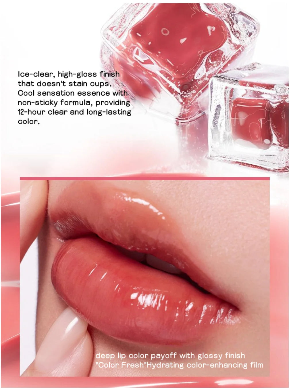Judydoll Dual Finish Watery Lip Gloss Nurturing Hydrating Fresh Zpaxo