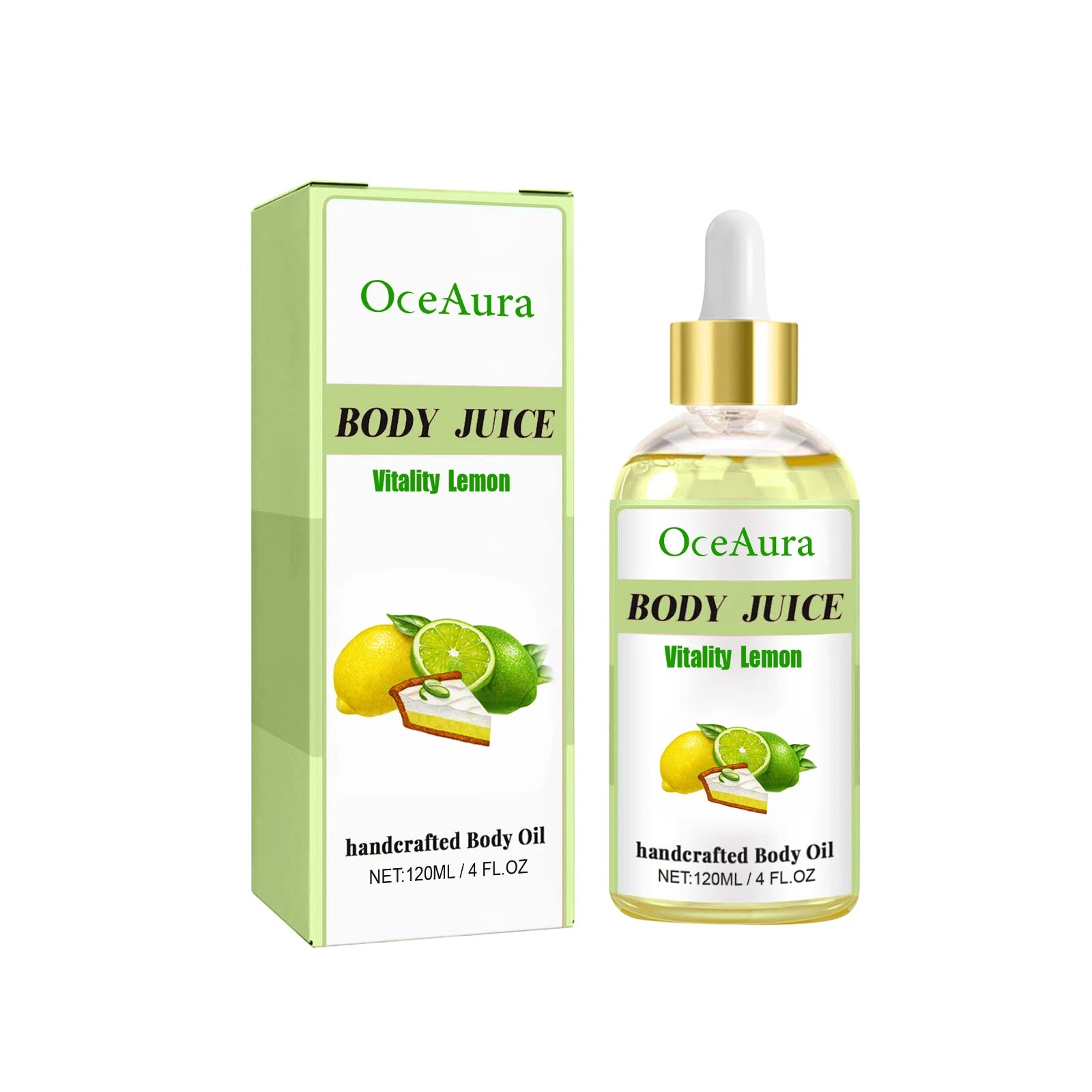 OceAura Sweet Fragrance Body Oil – Moisturizing & Nourishing Fragrance Body Oil Zpaxo Lemon