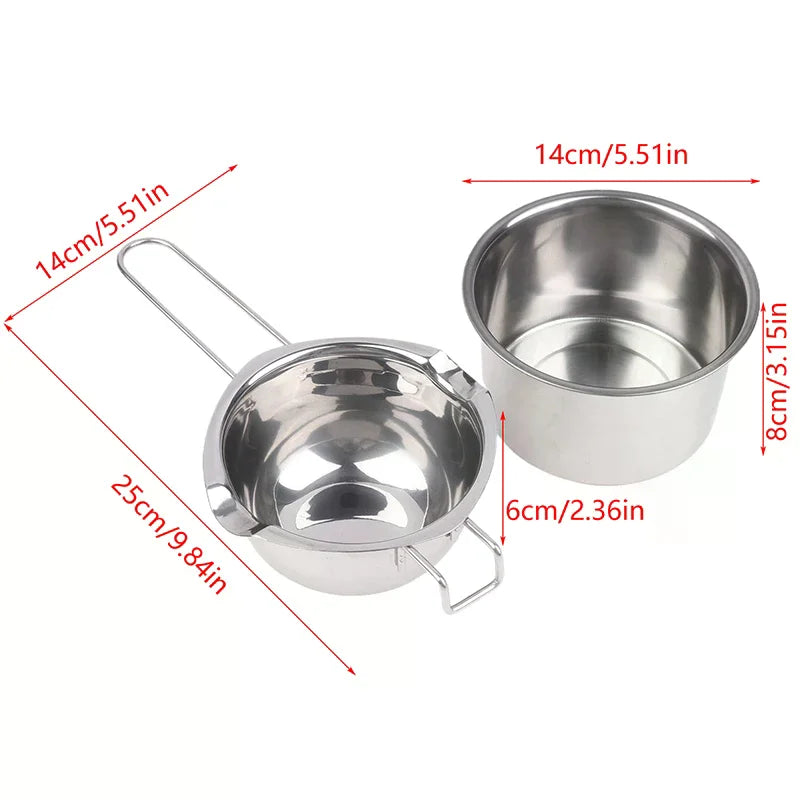For Melting Chocolate Candy Candle Soap Wax Making Kit Candle Wax Melting Pot With Stainless Steel Pot Zpaxo