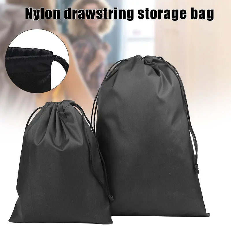 Nylon Drawstring Storage Bags – Heavy-Duty Dust Cover Organizer